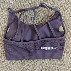 Purple Gymshark Bra Energy Seamsless
